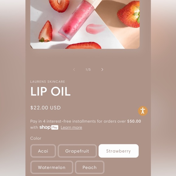 LAURENS SKINCARE Lip Oil I’m Strawberry (Brand New!) 🍓✨ - Picture 12 of 12